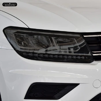 Защитно Фолио За Автомобилни Фарове Дымчатая Черен Прозрачен Защитен Стикер От TPU За Volkswagen VW Tiguan 5N MK2 2017-2019