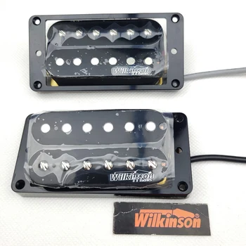 Звукосниматели Wilkinson WOHHB Black с отворена двойна намотка за електрически китари Humbucker (двойка Бридж и лешояд)
