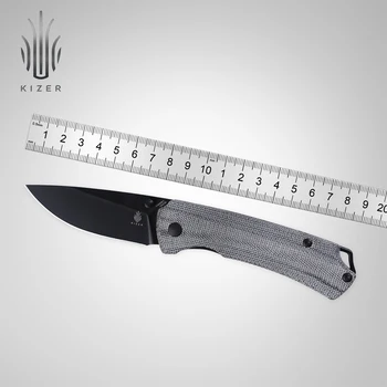 Изключително Сгъваеми Ножове Kizer Mojave V3490E1 T1 Черно 154 см Стомана Джобен Нож EDC 2022 Нов Инструмент за Оцеляване с дръжка Micarta