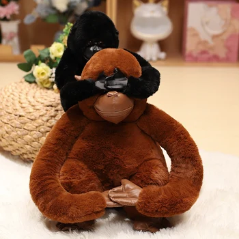 Имитация на шимпанзетата плюшен играчка сладката голяма маймуна кукла творческа животно, кукла възглавница комфорт подарък