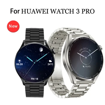 Каишка за часовник за Оригинални Huawei Watch 3 Pro 22 мм от Неръждаема Стомана Correa Метална Каишка за часовник GT 2 46 мм Magic 2 GT2e Каишка за Китката
