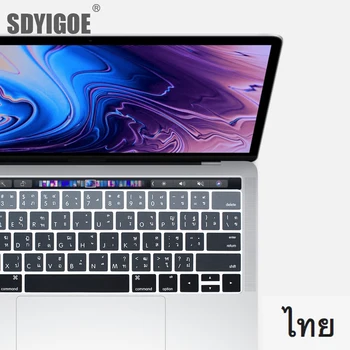Калъф за клавиатура Thailan за MacBook pro 2019 със сензорен панел A2159 A1707 A1707 A1989 A1990 New pro US-Защитно фолио за въвеждане на