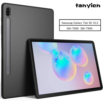 Калъф За таблет Samsung Galaxy Tab S6 10,5 2019 SM-T860 SM-T865 T860 T865 Гъвкава Мека Силиконова Делото от Черно TPU