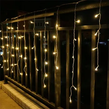 коледни светлини външно украса на 5 метра висящи 0,3-0,5 м led завеса icicle струнни светлините на коледната сватба парти гирлянда светлина