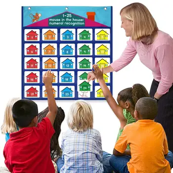 Количеството и цвета на Графиката Стенни Аксесоари за класната стая Карти със задачи