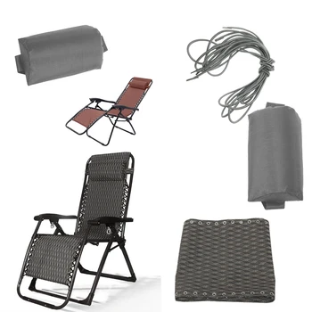 Комплект за подмяна на столове с нулева гравитацията, Тканевое стол за почивка Rhombus, Тъканно Възглавница за главата с останалите и Ремък