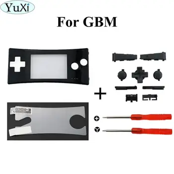 Комплект протектори и бутони YuXi За GameBoy Micro Cover, Модерна и Стилна Предната Лицева Панел, Калъф за системата GBM Предната Обвивка