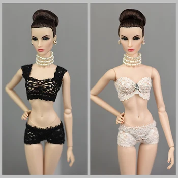 Комплекти за дрехи /дантелено бельо, дрехи, топ + кратък облекло за Барби кукли 30 см blythe Fr2 Xinyi kurhn OB / играчка за момичета