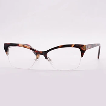 Котешко око синя защитно дамски рамки за очила 2021 нова мода ацетатная рамки от очила за четене предписани очила