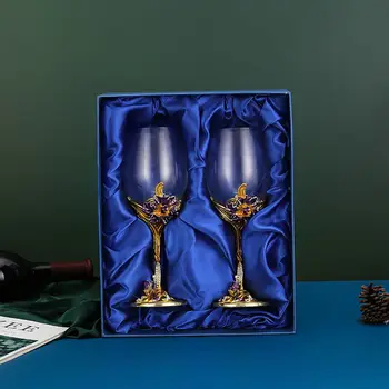Креативна Эмалевая Стъклена чаша С Обективи, уникална чаша, Флейта За Шампанско, Кристал, Подарък За Парти, Стъклена Чаша За Наздравици, Кристална Годишнина