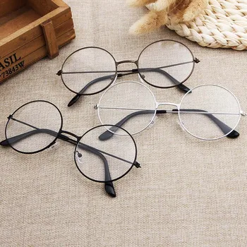 Кръгли Прости, Прозрачни Очила Ультралегкие Метални Орнаменти Прозрачни Дамски Рамки За Очила Рецепта Оптични Рамки За Очила SL