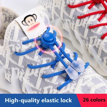 Ластични шнурове Маратонки, с Кръгли Заключване на Ремък, без да завязок За Деца и Възрастни Бързи Връзки за Обувки, ластици Ремък Аксесоари За Обувки