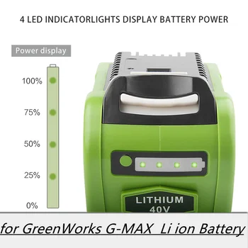Литиево-йонна батерия 40 12,8 А за GreenWorks G-MAX 29472 29462 2901319 29482 20302 20672 24252 20202 22262 20322 Градински Електроинструменти