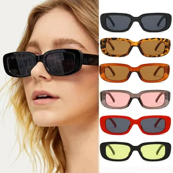 Малки Правоъгълни Слънчеви Очила Дамски Реколта Маркови Дизайнерски Квадратни Слънчеви Очила Нюанси Дамски Модни Очила За Шофиране Gafas Hombre