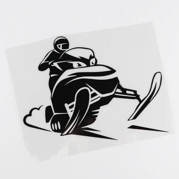 Моторни Шейни Rider Винилови Стикери Моделът Забавни Аксесоари За Подреждане На Прозорци Черен/Сребрист