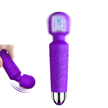 Мощен вибриращ мек магически AV-вибратор за стимулация на клитора, масажен вибратор, секс-продукти за жени
