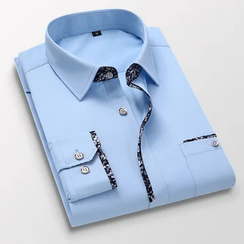 Мъжки Висококачествени Памучни Ризи Размер 5XL Плюс, Нови Мъжки Оксфордские Риза от 100% Памук, Мъжки Ежедневни Ризи Slim Fit с Дълъг ръкав