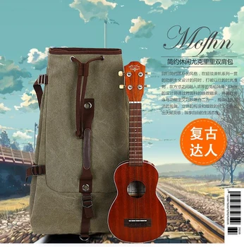 Нов луксозен универсален 21 23 сопрано живо ukulele чанта раница здрав платно случайни мек калъф portbale калъф lanika