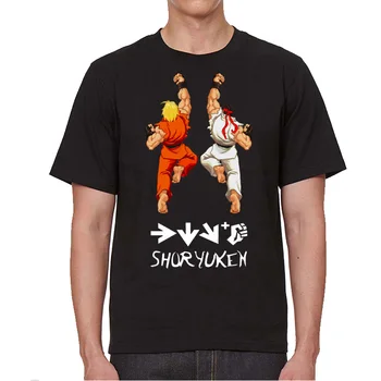 Нова мода мъжка тениска мъжка лятна тениска унисекс Street Fighter II дамски Блузи Градинска Облекло camiseta