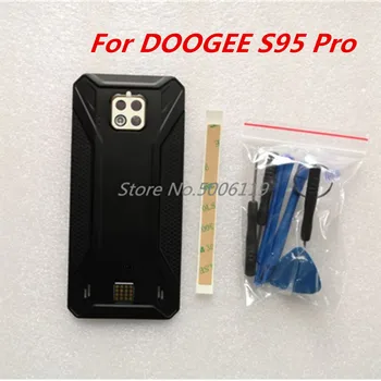 Нови Оригинални За Doogee S95 Pro 6,3 инча за Мобилен Телефон Капак на Отделението за батерията на Корпуса Калъф Здрава Рамка Титановая Делото За Doogee S95