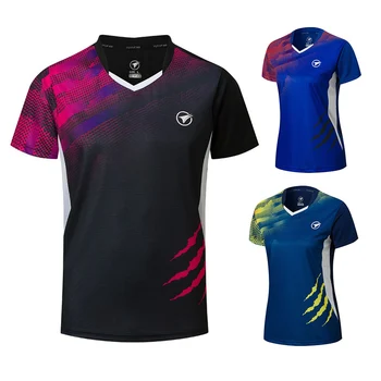 Нови ризи за бадминтон За мъже/жени, спортни обувки, ризи, тениски за тенис на маса, бързо съхнещи спортни спортни тениски A121