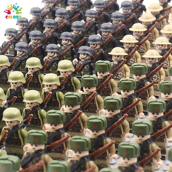 Новите Детски Играчки WW2 Военни Фигури Строителни Блокове Нация Войници на Армията Събират Тухли Забавни Играчки За Момчета, Подарък за Коледа