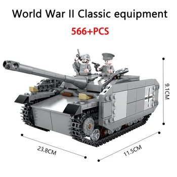Оригинален KAZI KY82044 среден танк M4 Модел на военната серия Висококачествени детски събрани градивен елемент на играчка, подарък за рожден ден на момче