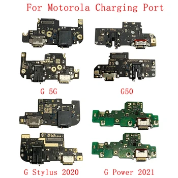 Оригинален USB Порт За Зареждане Конектор Заплата Гъвкав Кабел За Motorola Moto G 5G G50 G Stylus 2020 G Power 2021 резервни Части За Ремонт на