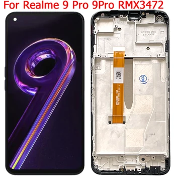 Оригинален За OPPO Realme 9 Pro Дисплей LCD екран с Рамка 6,6 