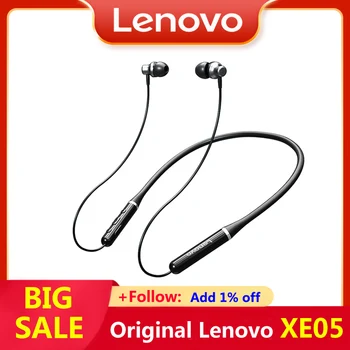 Оригинални Слушалки Lenovo XE05 с Шейным Ръб Bluetooth Hi-Fi Слушалки Безжични Слушалки Спортни Слушалки с Микрофон с Шумопотискане