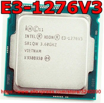 Оригиналния cpu Intel ПРОЦЕСОР Xeon E3-1276V3 Процесор 3,60 Ghz, 8 М Quad-core E3-1276 V3 Гнездо 1150 Безплатна доставка E3 1276 E3 V3 1276V3