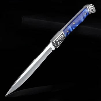 Открит сгъваем нож смола дръжка 5cr13 стомана с висока твърдост открит ловен нож къмпинг инструмент за оцеляване нож