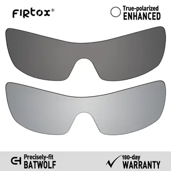 Подмяна поляризирани лещи Firtox True UV400 за слънчеви очила Oakley Batwolf OO9101 (само съвместими лещи) - Черен + титан