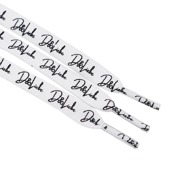 Почерк 10 мм, Черни Дантели 60-180 см Реколта Ремък С Принтом Супер Ремък За Обувки Блестящо Ремък за Обувки за Деца Кралица