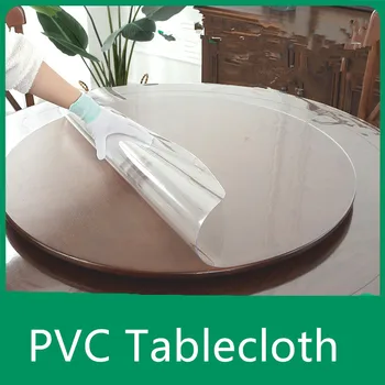 Прозрачни PVC Покривки Водоустойчив двигателят е с мазителна Покривка Пластмасова Покривка Кристална Тенис на Мат Стъкло Мека Кърпа Защита Мебели