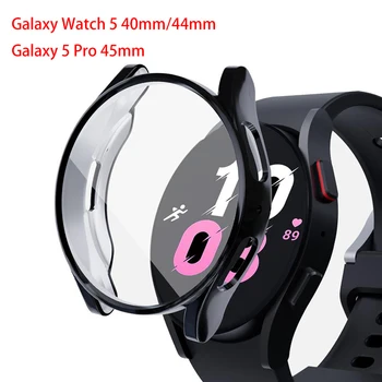 Пълно Покритие Калъф За Samsung Galaxy Watch 5 40 мм 44 мм Мек TPU на Защитно покритие на Екрана Защитната Обвивка Galaxy watch5 5 Pro 45 мм