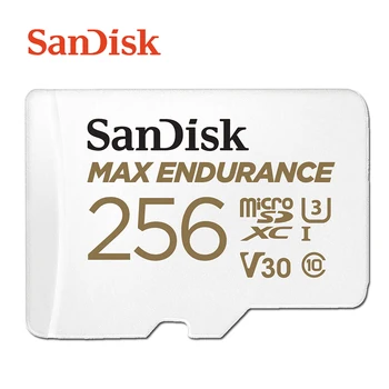 Пясъци MAX ENDURANCE Micro SD Картата е 32 GB 64 GB 128 GB, 256 GB, Висока скорост на Четене и Запис на видео наблюдение U3 V30 4K Търтеи