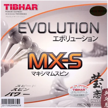 Ракета за тенис на маса Tibhar evolution MX-D MX-S с каучукова линия за бърза атака на ракета за пинг-понг