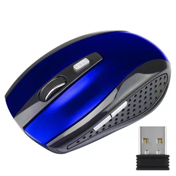 Регулируема DPI Мишка С 2.4 Ghz Безжична Мишка с 6 Бутона Оптична Детска Мишката Геймър Безжична Мишка с USB Приемник за PC Компютър