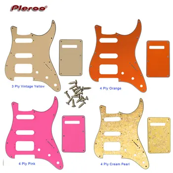 Резервни части за китари Pleroo - За стандартна китара St Deluxe Humbucker Hss с отвор за винта 72 ' 11 Накладки и задни накладки