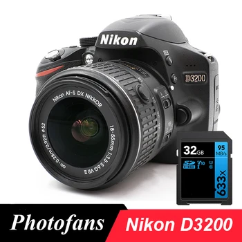 - Рефлексен фотоапарат Nikon D3200 комплекти с обективи 18-55