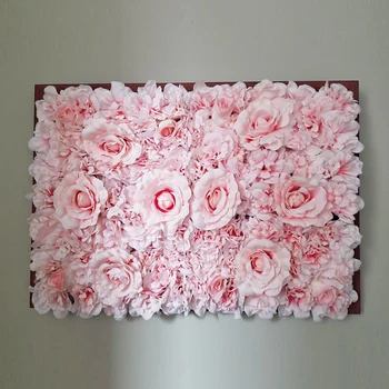 Розова Коприна Розата е Цветето на Стената на Изкуствени Цветя за Сватбена Декорация Цвете на Стената BabyShow Сватба Коледа Домашен Фон Декор