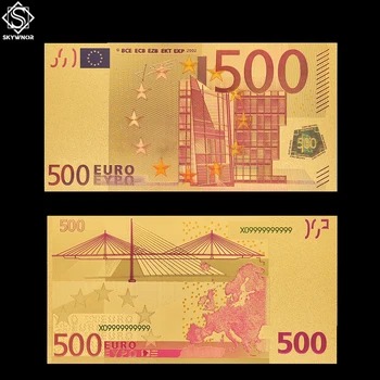 Са подбрани валута Цветна Банкноти в Купюри от 500 евро Копие на Хартия Банкноти Банкноти