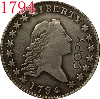 САЩ 1794 Свобода Косата КОПИРНИ МОНЕТИ в полдоллара