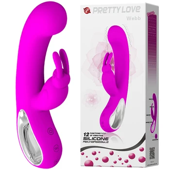 Секс Стоки 12-степенна скоростна кутия G-точката е за Масаж на Тялото Вибратор Заек USB Акумулаторна Жена Мастурбация Вибратор Вибратор от Секс Играчки за жени