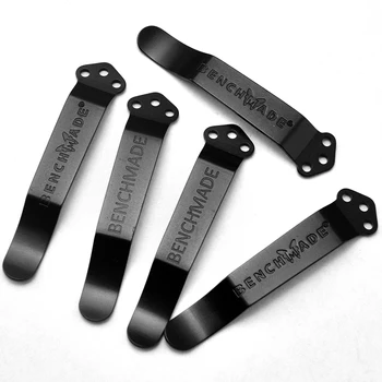Скоба за джоба Griptilian Knife Titanium - Черно - Скоби за джобове с 3 дупки и детайли за сгъваеми Ножове За джобен затягане Benchmade