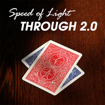 Скоростта На Светлината Чрез 2.0 Карти Трикове Две Карти Corss Магия В Близък План Улица На Илюзията Магьосникът Ментализм Подпори Трикове