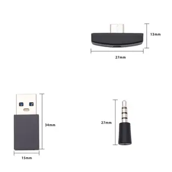 Слот USB Bluetooth 5,0 Адаптер Dongle Безжичен Аудиопередатчик Аудио Адаптер за КОМПЮТЪР, за PS4/PS5 за Включете USB Dongle Stick