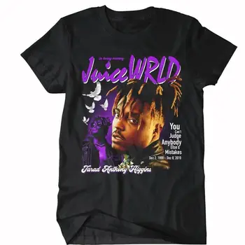 Сок WRLD тениска Цитат РАП, R & B и Хип-хоп Музика Тениска!!! Модерна Мъжка тениска с къс ръкав 2019 г.