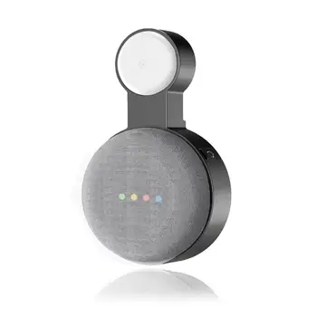 Стенни Изход Вертикален Скоба За Закрепване на Google Nest Mini 2-ро Поколение Смарт Говорител Звукова Кутия Поставка Притежателя Виси На захранващ Адаптер